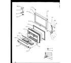 Amana TS18RBL-P1158407WL freezer door diagram