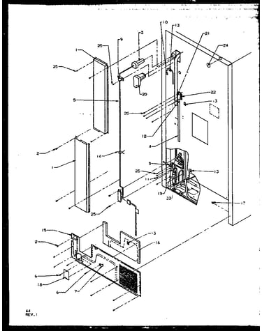 Rear cabinet