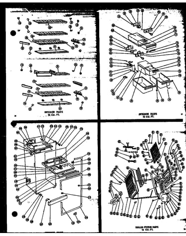 Interior parts 15 cu. ft. (t15g/p60100-2w)