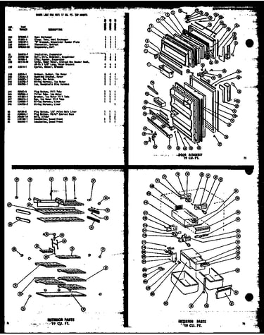 Door assembly 19 cu. ft. (tr19g/p60109-1w) (tr19g-c/p60109-1wc) (tr19g-ag/p60109-1wg) (tr19g-a/p60109-1wa) (td19g/p60109-2w) (td19g-c/p60109-2wc) (td19g-ag/p60109-2wg) (td19g-a/p60109-2wa)