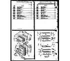 Amana TR17G-P60101-10W door assembly 15 cu. ft. diagram