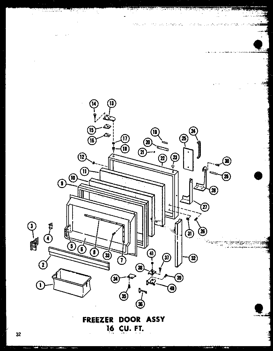 FREEZER DOOR ASSY 16 CU. FT. (T16J/P60178-1W) (T16J-C/P60178-1WC) (T16J-A/P60178-1WA) (TR16J/P60178-2W) (TR16J-C/P60178-2WC) (TR16J-AG/P60178-2WG) (TR16J-A/P60178-2WA) (ET16J/P60178-7W)