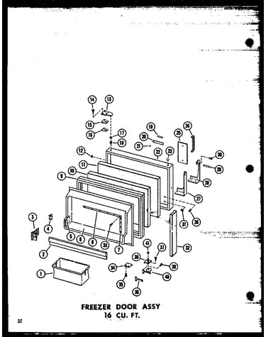 Freezer door assy 16 cu. ft. (t16j/p60178-1w) (t16j-c/p60178-1wc) (t16j-a/p60178-1wa) (tr16j/p60178-2w) (tr16j-c/p60178-2wc) (tr16j-ag/p60178-2wg) (tr16j-a/p60178-2wa) (et16j/p60178-7w)