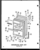 Refrigerator door assy 16 cu. ft. (t16j/p60178-1w) (t16j-c/p60178-1wc) (t16j-a/p60178-1wa) (tr16j/p60178-2w) (tr16j-c/p60178-2wc) (tr16j-ag/p60178-2wg) (tr16j-a/p60178-2wa) (et16j/p60178-7w)