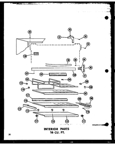 Interior parts 16 cu. ft. (t16j/p60178-1w) (t16j-c/p60178-1wc) (t16j-a/p60178-1wa) (tr16j/p60178-2w) (tr16j-c/p60178-2wc) (tr16j-ag/p60178-2wg) (tr16j-a/p60178-2wa) (et16j/p60178-7w)