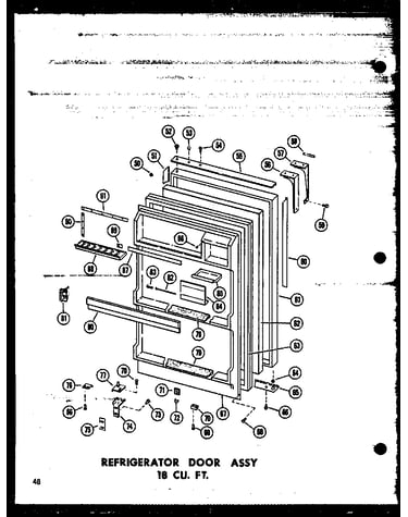Refrigerator door assy 18 cu. ft. (etm18j/p60178-8w) (tm18j/p60178-3w) (tm18j-a/p60178-3wa) (tm18j-c/p60178-3wc) (tm18j-ag/p60178-3wg) (tc18j-c/p60178-4wc) (tc18j/p60178-4w) (tc18j-ag/p60178-4wg) (tc18j-a/p60178-4wa)