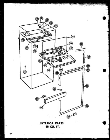 Interior parts 18 cu. ft. (etm18j/p60178-8w) (tm18j/p60178-3w) (tm18j-a/p60178-3wa) (tm18j-c/p60178-3wc) (tm18j-ag/p60178-3wg) (tc18j-c/p60178-4wc) (tc18j/p60178-4w) (tc18j-ag/p60178-4wg) (tc18j-a/p60178-4wa)