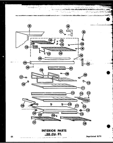 Interior parts 20 cu. ft. (tr20j/p60178-5w) (tr20j-c/p60178-5wc) (tr20j-ag/p60178-5wg) (tr20j-a/p60178-5wa) (td20j/p60178-6w) (td20j-c/p60178-6wc) (td20j-ag/p60178-6wg) (td20j-a/p60178-6wa)
