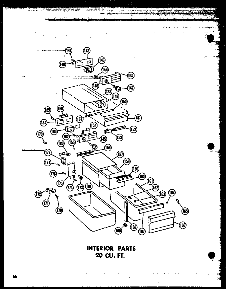 INTERIOR PARTS 20 CU. FT. (TR20J/P60178-5W) (TR20J-C/P60178-5WC) (TR20J-AG/P60178-5WG) (TR20J-A/P60178-5WA) (TD20J/P60178-6W) (TD20J-C/P60178-6WC) (TD20J-AG/P60178-6WG) (TD20J-A/P60178-6WA)