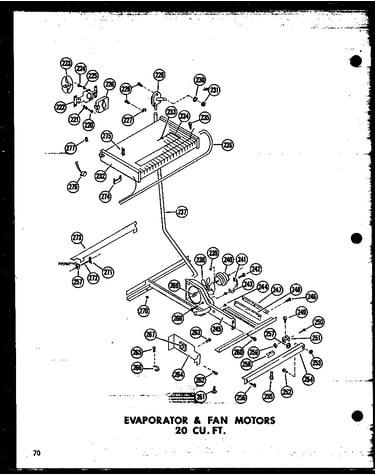 Evaporator & fan motors 20 cu. ft. (tr20j/p60178-5w) (tr20j-c/p60178-5wc) (tr20j-ag/p60178-5wg) (tr20j-a/p60178-5wa) (td20j/p60178-6w) (td20j-c/p60178-6wc) (td20j-ag/p60178-6wg) (td20j-a/p60178-6wa)