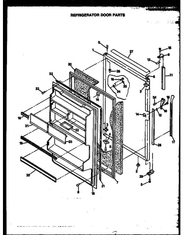 Refrigerator door parts (gfs187/mn00) (gfs187/mn01) (gfs187/mn02) (gfs187/mn03) (gfs187/mn04) (gfs187/mn10) (gfs187/mn11)