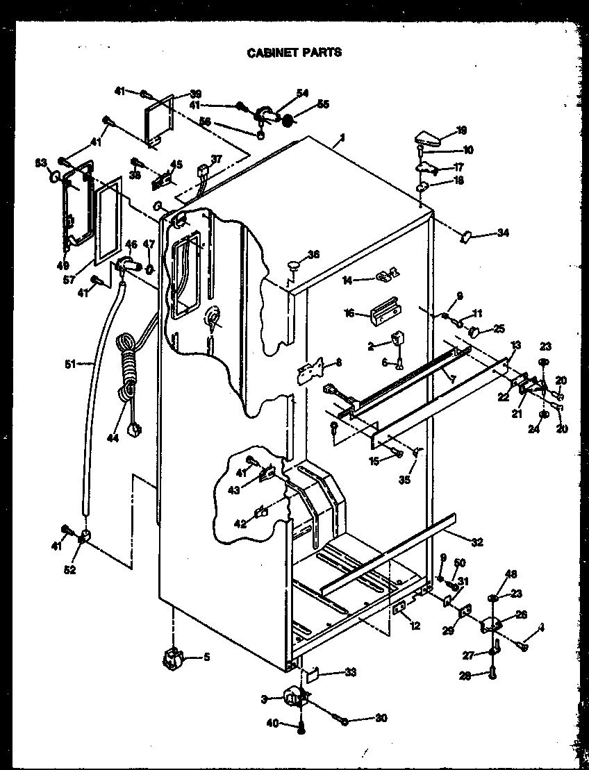 CABINET PARTS (GFS187/MN00) (GFS187/MN01) (GFS187/MN02) (GFS187/MN03) (GFS187/MN04) (GFS187/MN10) (GFS187/MN11)