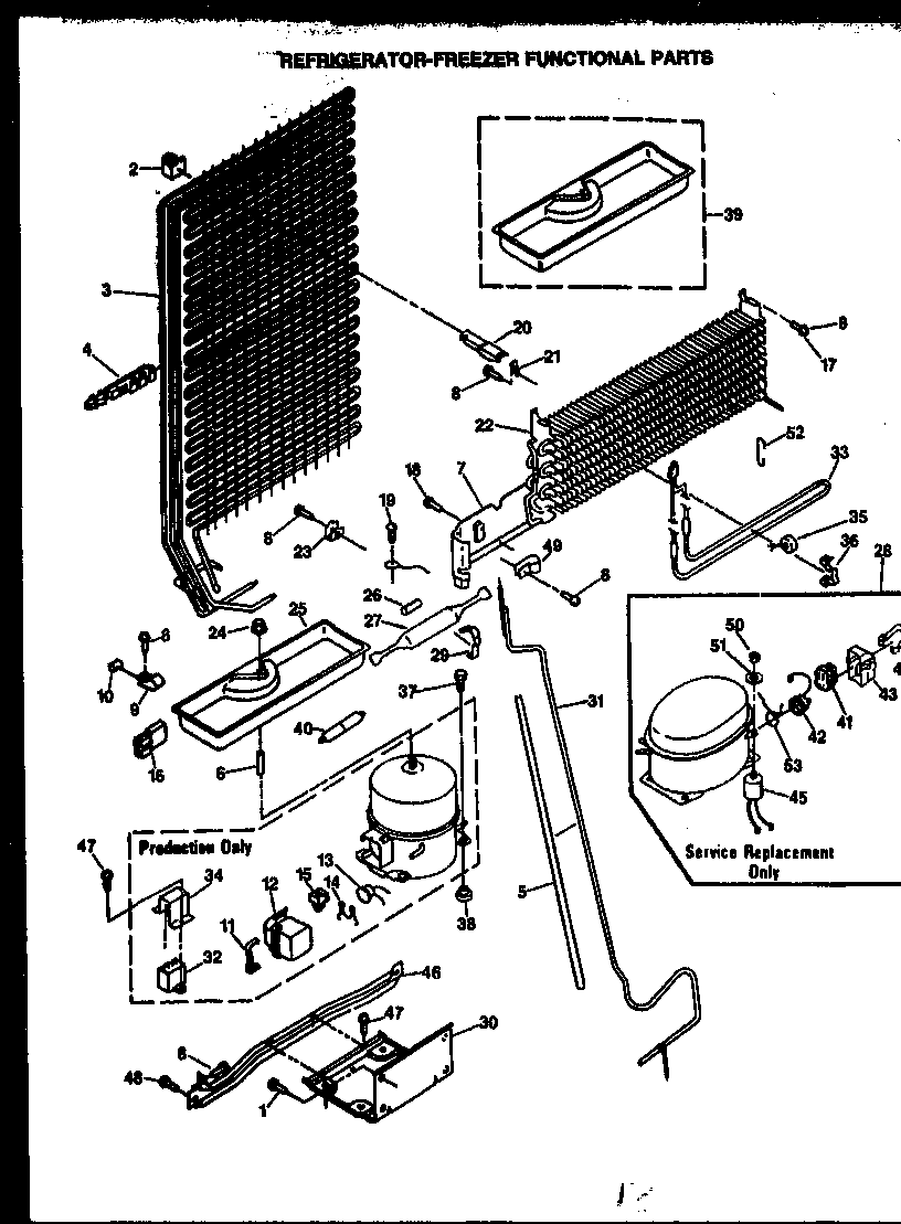 REFRIGERATOR-FREEZER FUNCTIONAL PARTS (GFS187/MN00) (GFS187/MN01) (GFS187/MN02) (GFS187/MN03) (GFS187/MN04) (GFS187/MN10) (GFS187/MN11)