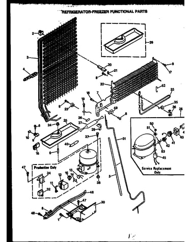 Refrigerator-freezer functional parts (gfs187/mn00) (gfs187/mn01) (gfs187/mn02) (gfs187/mn03) (gfs187/mn04) (gfs187/mn10) (gfs187/mn11)