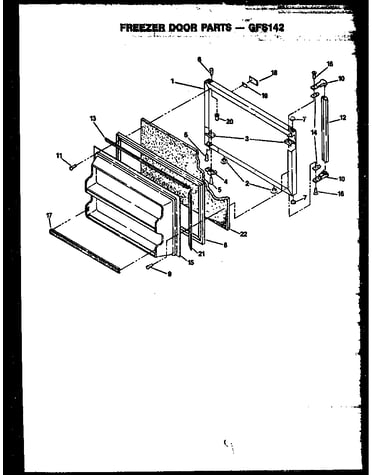 Freezer door parts (gfs142/mn00) (gfs142/mn01) (gfs142/mn02) (gfs142/mn10) (gfs142/mn11)