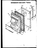 Refrigerator door parts (gfs142/mn00) (gfs142/mn01) (gfs142/mn02) (gfs142/mn10) (gfs142/mn11)