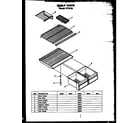 Caloric GFS162/MN00 shelf parts diagram