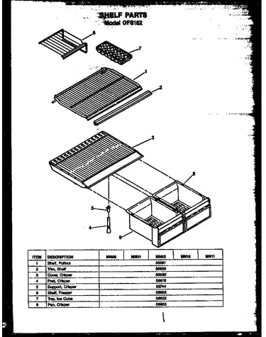 Shelf parts