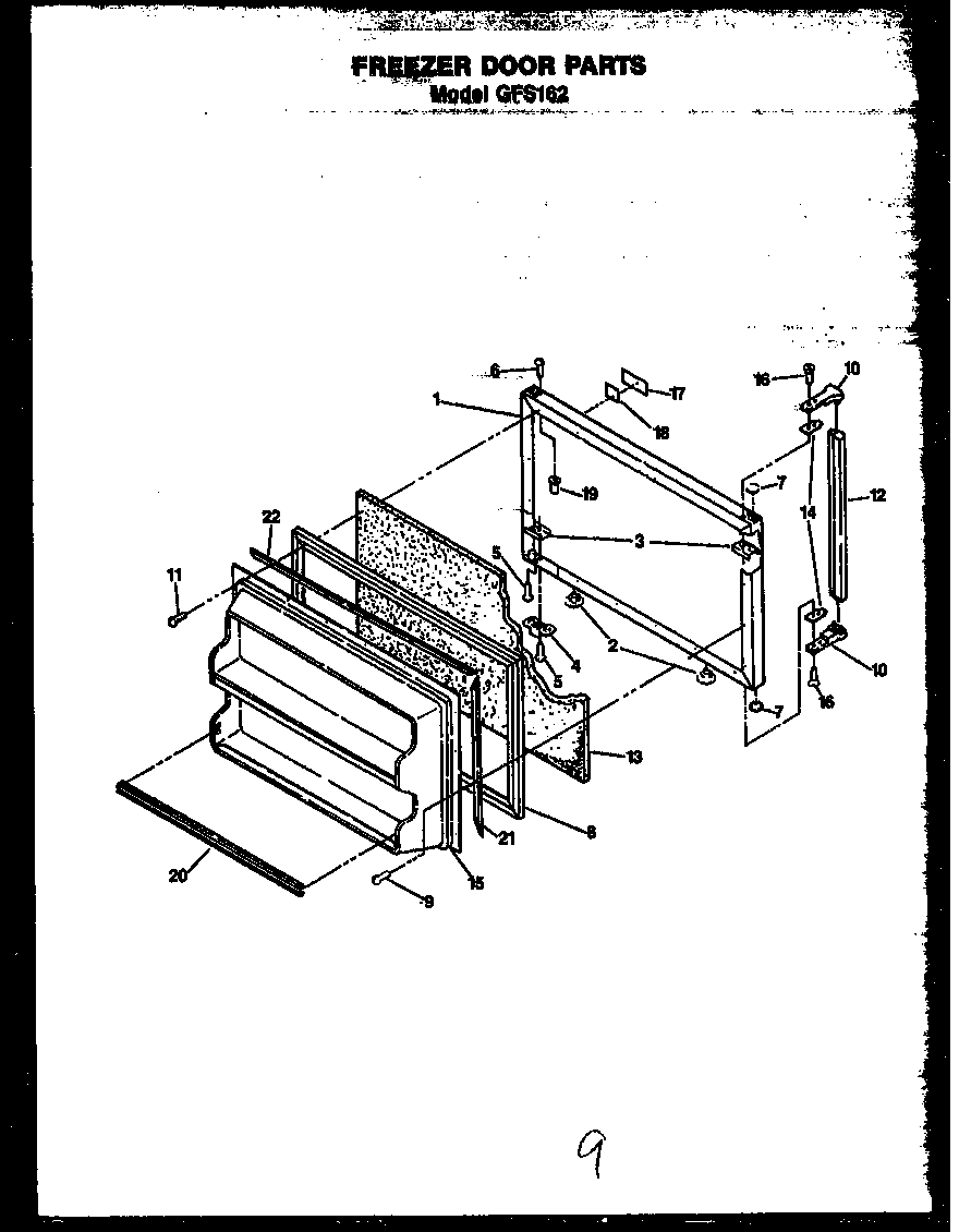 Freezer door parts