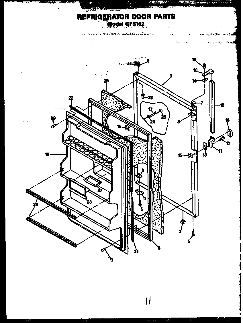 Refrigerator door parts