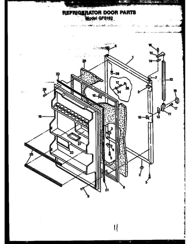 Refrigerator door parts