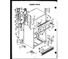 Caloric KGF-5 cabinet parts (gfs208) diagram