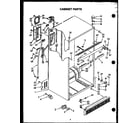 Caloric GFS208 cabinet parts (gfs208) diagram