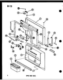 Upper door parts (tl20f-c/p76164-2wc) (tl20f/p76164-2w) (tl20f-l/p76164-2wl) (tl20f-a/p76164-2wa) (tl20f-g/p76164-2wg) (tli20f/p76164-3w) (tli20f-g/p76164-3wg) (tli20f-a/p76164-3wa) (tli20f-c/p76164-3wc) (tli20f-l/p76164-3wl)