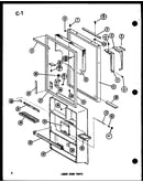 Lower door parts (tl20f-c/p76164-2wc) (tl20f/p76164-2w) (tl20f-l/p76164-2wl) (tl20f-a/p76164-2wa) (tl20f-g/p76164-2wg) (tli20f/p76164-3w) (tli20f-g/p76164-3wg) (tli20f-a/p76164-3wa) (tli20f-c/p76164-3wc) (tli20f-l/p76164-3wl)
