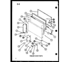 Amana TR20G-P75535-6W freezer door parts (tc18g/p75535-1w) (tm18g/p75535-2w) (tc20g/p75535-3w) (tm20g/p75535-4w) (tr18g/p75535-5w) (tr20g/p75535-6w) diagram