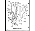 Amana TC20G-P75535-3W refrigerator door parts (tm18g/p75535-2w) (tm20g/p75535-4w) (tr18g/p75535-5w) (tr20g/p75535-6w) diagram
