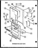 Refrigerator door parts (tm18g/p75535-2w) (tm20g/p75535-4w) (tr18g/p75535-5w) (tr20g/p75535-6w)