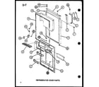 Amana TM18G-P75535-2W refrigerator door parts (tc18g/p75535-1w) (tc20g/p75535-3w) diagram