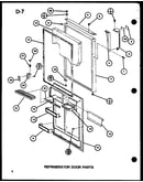 Refrigerator door parts (tc18g/p75535-1w) (tc20g/p75535-3w)
