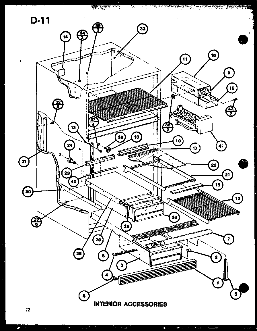 Interior accessories (tc18g/p75535-1w) (tc20g/p75535-3w) (tr18g/p75535-5w) (tr20g/p75535-6w)