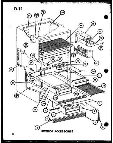 Interior accessories (tc18g/p75535-1w) (tc20g/p75535-3w) (tr18g/p75535-5w) (tr20g/p75535-6w)