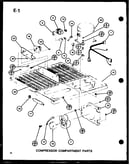 Compressor compartment parts (tc18g/p75535-1w) (tm18g/p75535-2w) (tc20g/p75535-3w) (tm20g/p75535-4w) (tr18g/p75535-5w) (tr20g/p75535-6w)