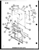 Refrigerator door parts