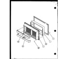 Amana TZ18QG-P1156101WG freezer door diagram