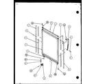 Amana TZ18QG-P1156101WG refrigerator door and trim parts diagram