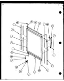Refrigerator door and trim parts