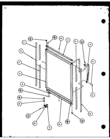 Refrigerator door and trim parts