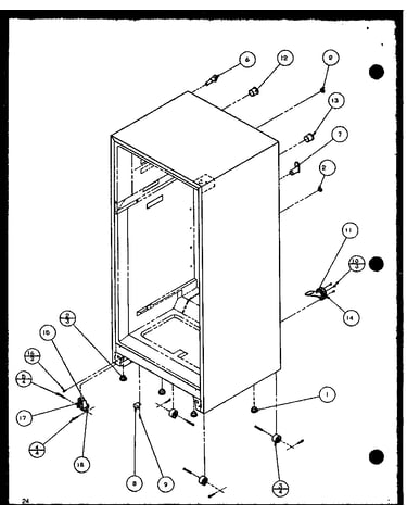 Cabinet bottom and back