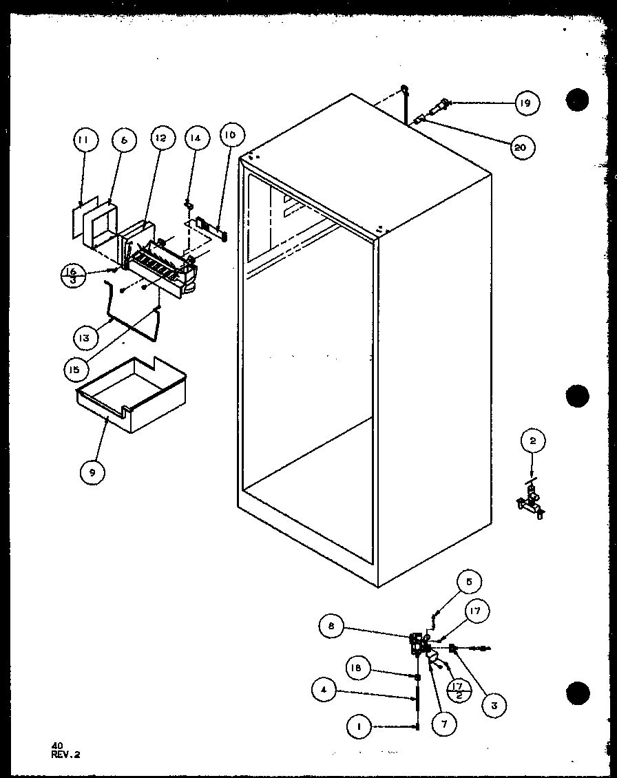 Factory installed ice maker (tzi20qw/p1156203ww) (tzi20ql/p1156203wl) (tzi20qw/p1156204ww) (tzi20ql/p1156204wl)