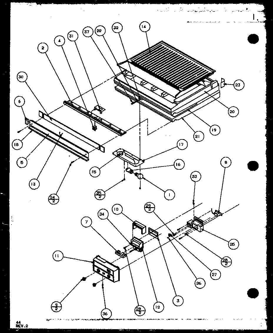 Divider block and controls (tz20qw/p1156201ww) (tz20qg/p1156201wg) (tz20qe/p1156201we) (tz20ql/p1156201wl) (tz20qe/p1156202we) (tz20ql/p1156202wl) (tz20qw/p1156202ww) (tz20qg/p1156202wg) (tzi20qw/p1156203ww) (tzi20ql/p1156203wl) (tzi20qw/p1156204ww) (tzi2