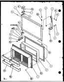 Freezer door (tz22qg/p1114906wg) (tz22ql/p1114906wl) (tz22qw/p1114906ww)