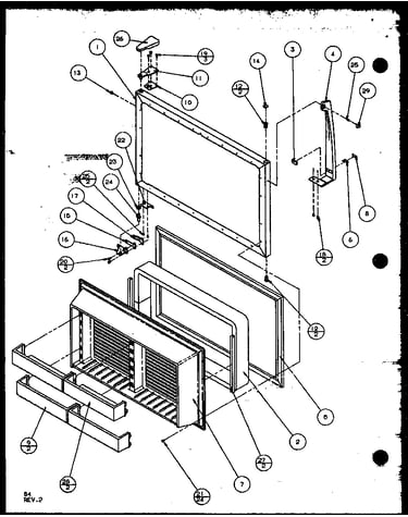 Freezer door (tz22qg/p1114906wg) (tz22ql/p1114906wl) (tz22qw/p1114906ww)