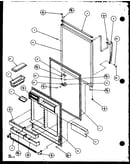 Refrigerator door (tz22qg/p1114906wg) (tz22ql/p1114906wl) (tz22qw/p1114906ww)