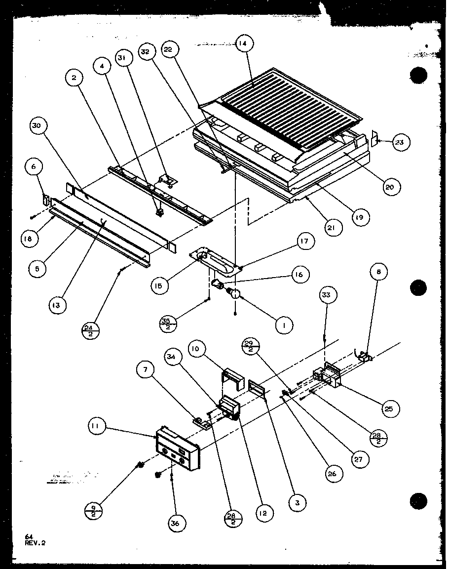 Divider block and controls (tz22qg/p1114906wg) (tz22ql/p1114906wl) (tz22qw/p1114906ww)