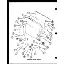 Amana TC22H-P7711034W freezer door parts (trg18sph/p7711028w) (trg18sph/p7711029w) (tm18h/p7711032w) (tr18h/p7711033w) diagram